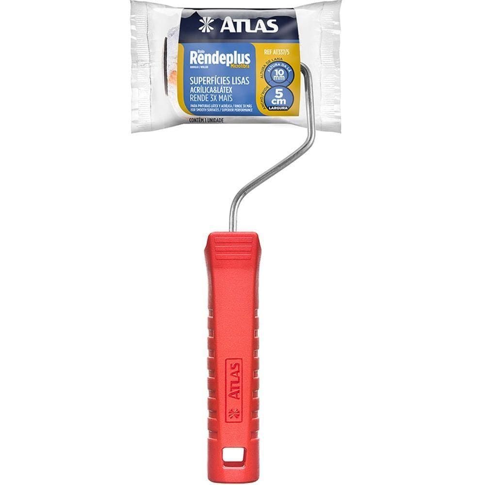 Rolo De Microfibra De 10mm Rendeplus 5cm - At337-5 - Pincéis Atlas