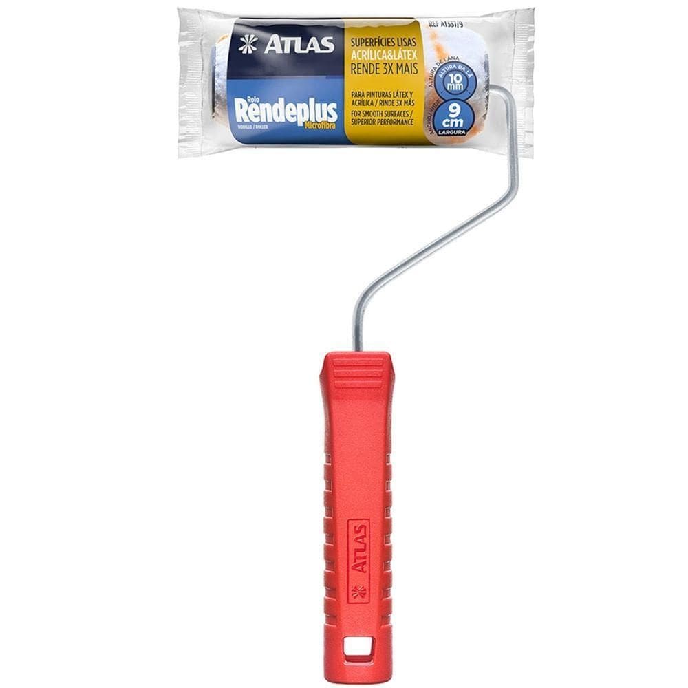 Rolo De Microfibra De 10mm Rendeplus 9cm - At337-9 - Pincéis Atlas