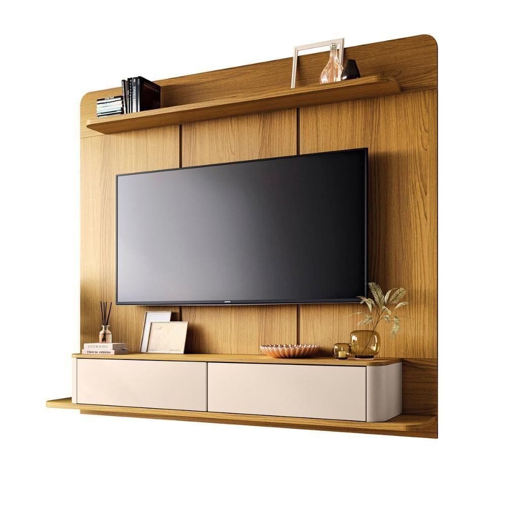 Painel Home Suspenso Galax Tv Até 70 Polegadas Cinamomo Off White