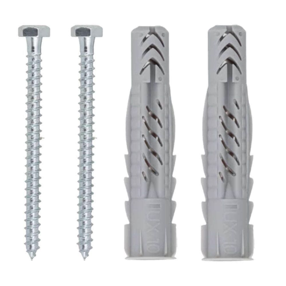 Cartela Com Buchas Ux10 Com Aba E Parafusos Sextavados Com 2 Peças - 602513 - Fischer