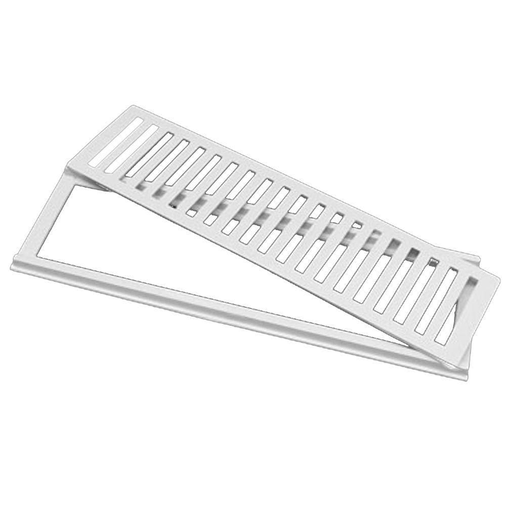 Conjunto Grelha De Aluminio 15x100 Branca - Cj15x100br - Lgmais Cj Grelha De Aluminio 15x100 Branca Lgma