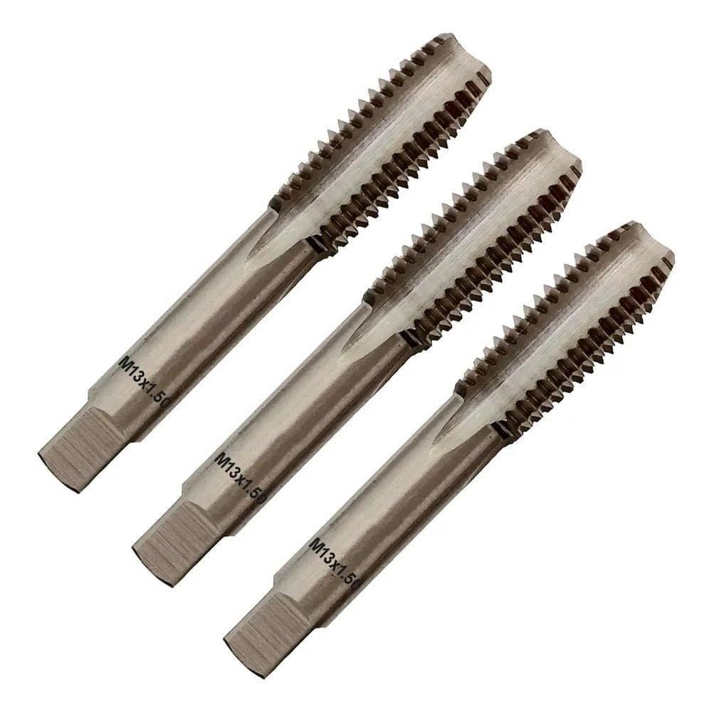 10X Macho Manual Aço Liga M13 X 1,50 Jogo C/3 Peças