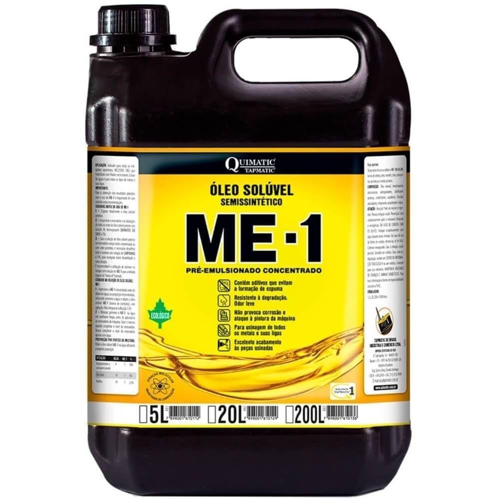 Óleo Solúvel Para Usinagem Semissintético Ecológico Me 1 5 Litros - Ab1 - Tapmatic Oleo Soluvel Me-i 5l Ab1 Tapmatic