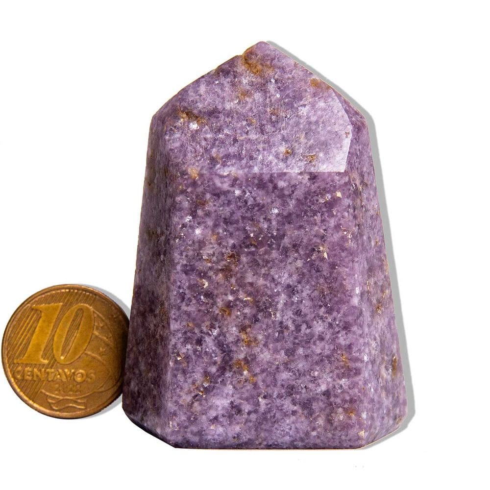 Ponta Lepidolita Pedra Natural 4 a 5cm 25 a 50g Tipo B