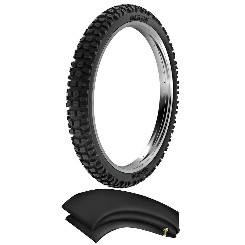 Kit Pneu Bros 150 Xtz 150 Xre 190 Cb 400 90/90-19 52p Rt36 Rinaldi + Camara