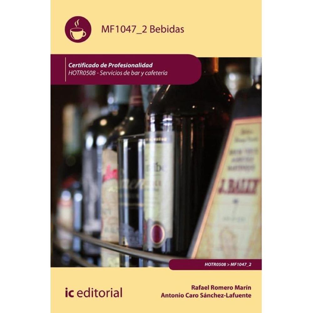 Bebidas. HOTR0508 - Servicios de Bar y Cafetería - Espanhol