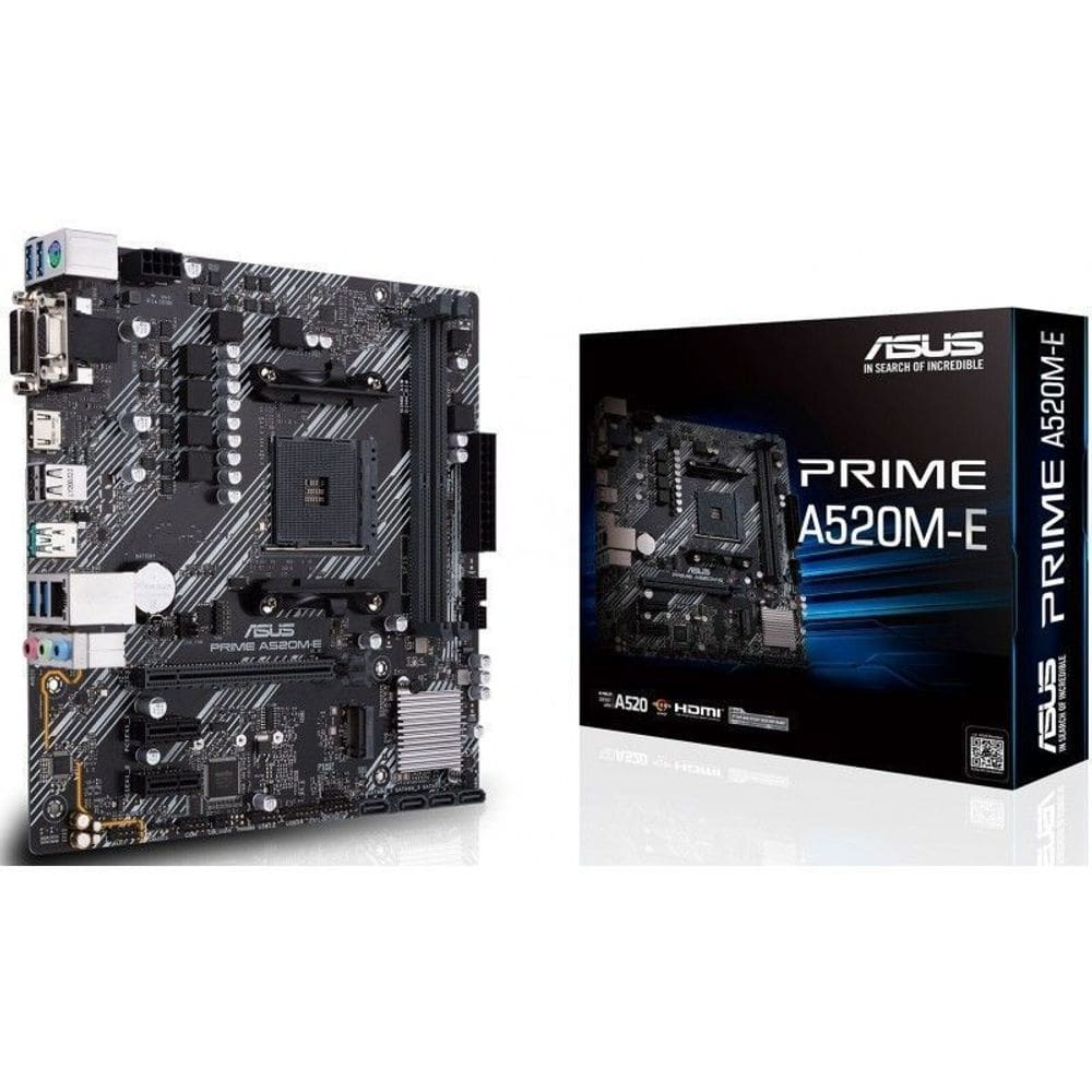 Placa Mae Asus Prime A520M-E DDR4 AM4