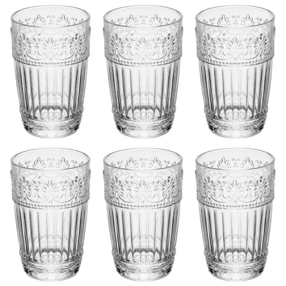 Conjunto de Copos de Vidro 350ml 6 Copos Mauve Wolff