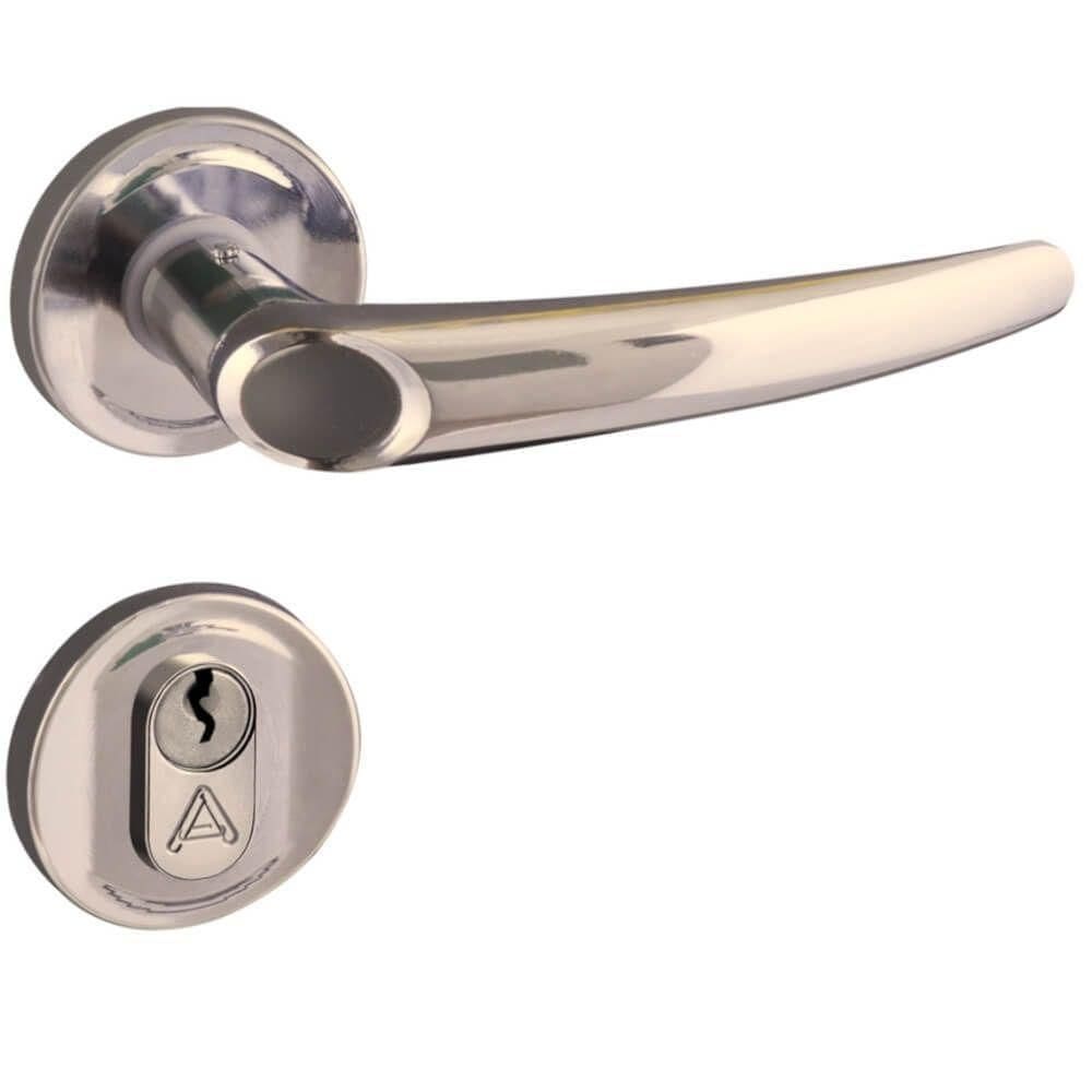 Fechadura Joy 2600-63 Externa Inox Polido - 083564 - Aliança Fechadura Joy 2600-63 Externa 83564 Inox - 083564 - Aliança