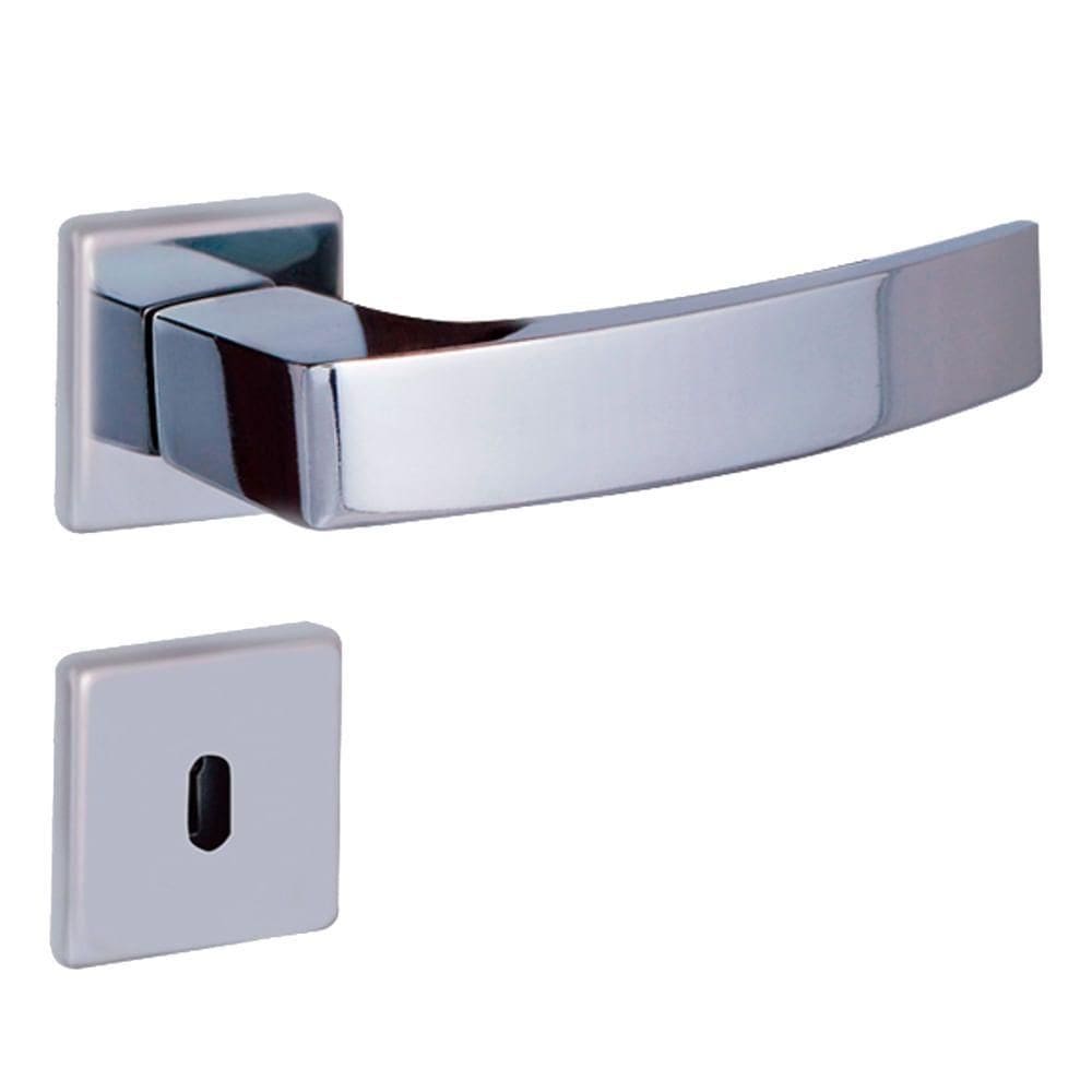 Fechadura Quadratta Curva Interna Cromado - 74265 - Aliança Fech.quadratta Curva - Int.4202 Cromado - 74265 - Aliança