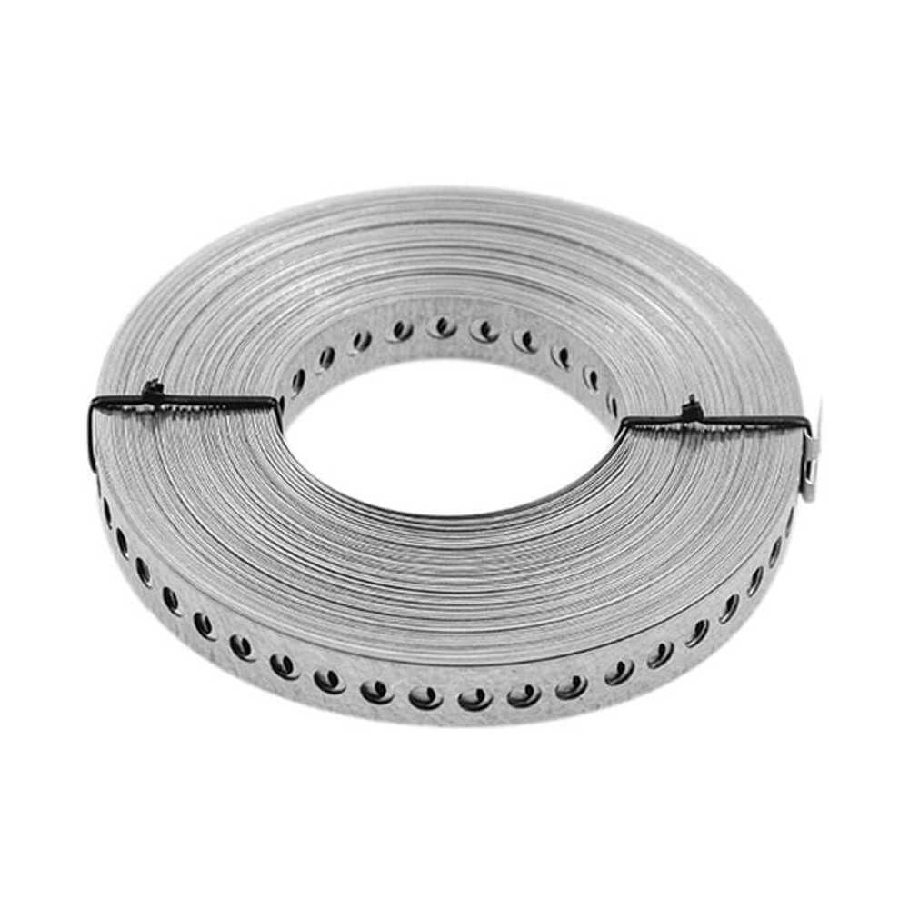Fita De Aço Perfurado 0,40mm 17mm X 30 Metros - 05958 - Fixwell