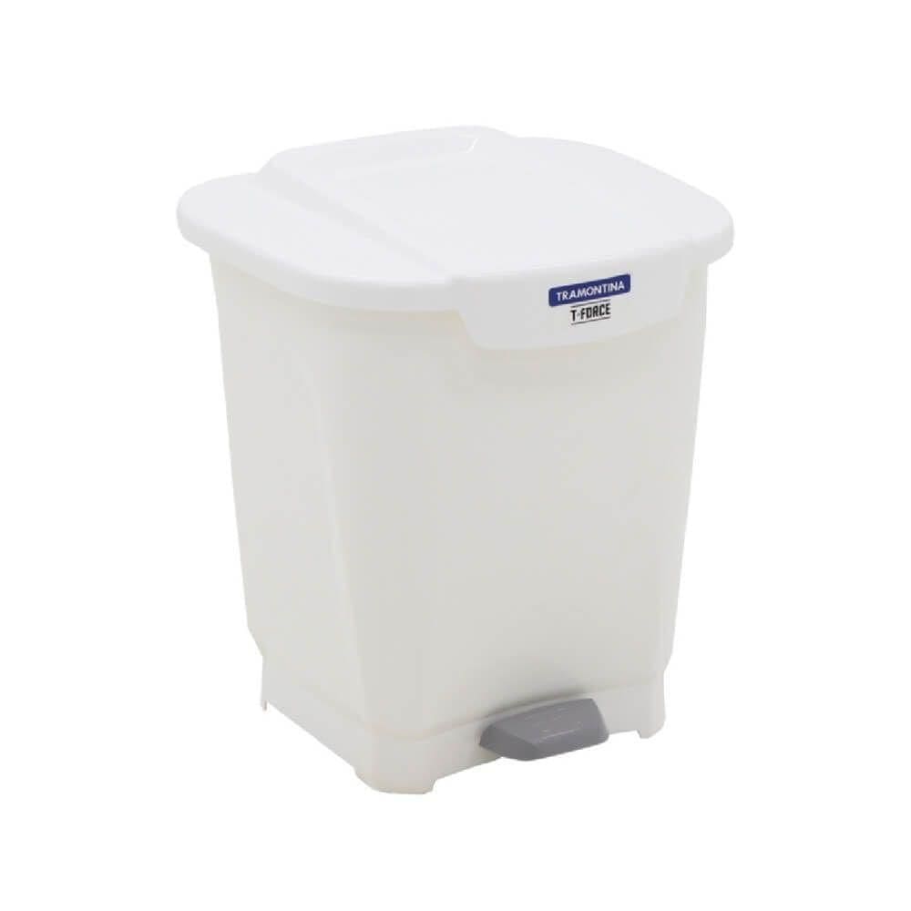 Lixeira T-force Branco 25 Litros - 92812010 - Tramontina Lixeiro T-force Branco 25l Tramontina 92812-010