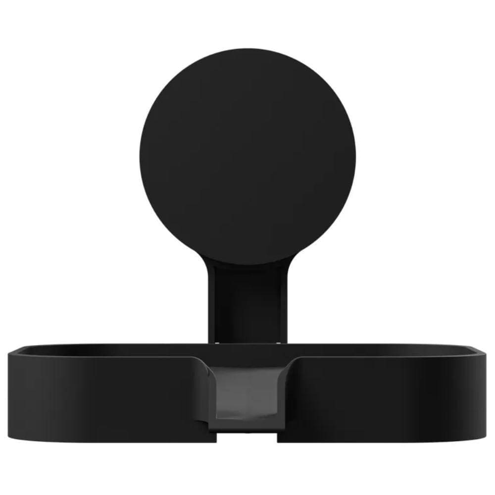 Saboneteira 13,1x2,4x11cm Com Adesivo Preto Fosco - Ad4-sab*pr-fos - Astra