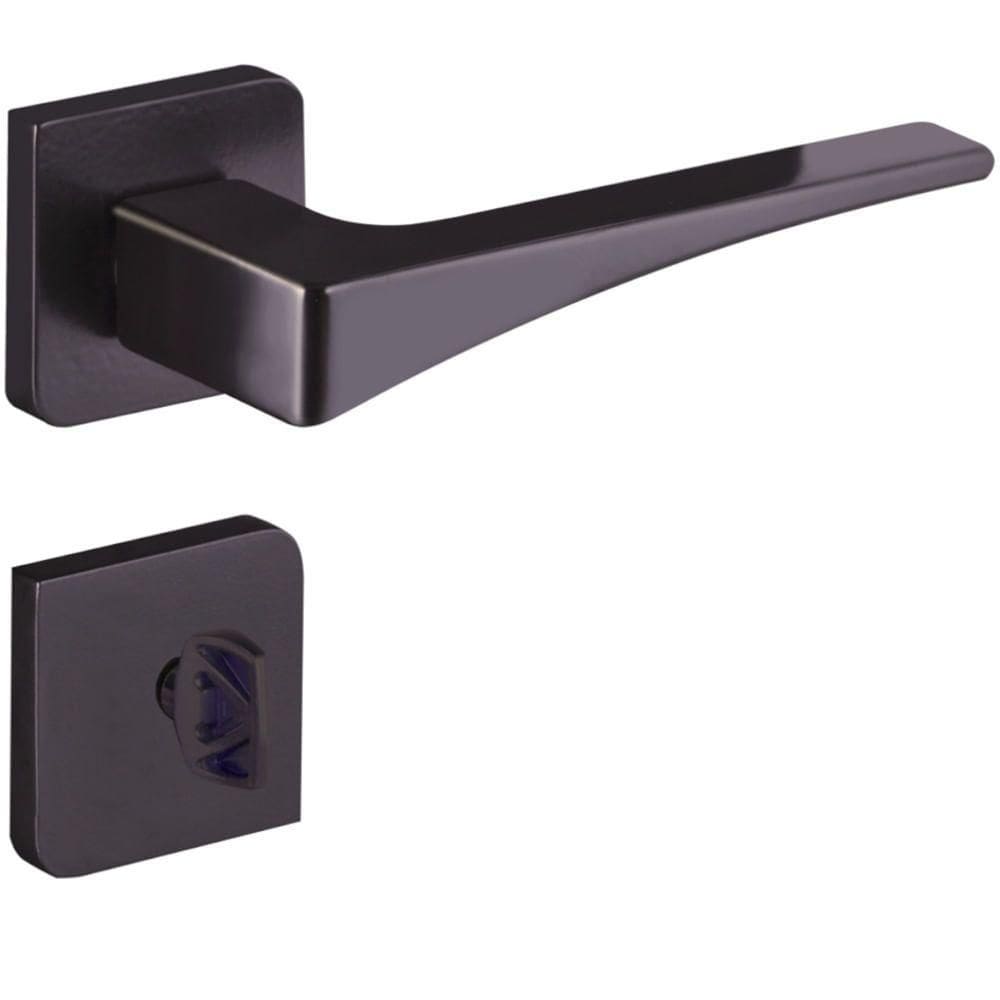 Fechadura Maxx 4643 Wc Preto Fosco - 83908 - Aliança Fechadura Maxx 4643 Wc Preta - 83908 - Aliança