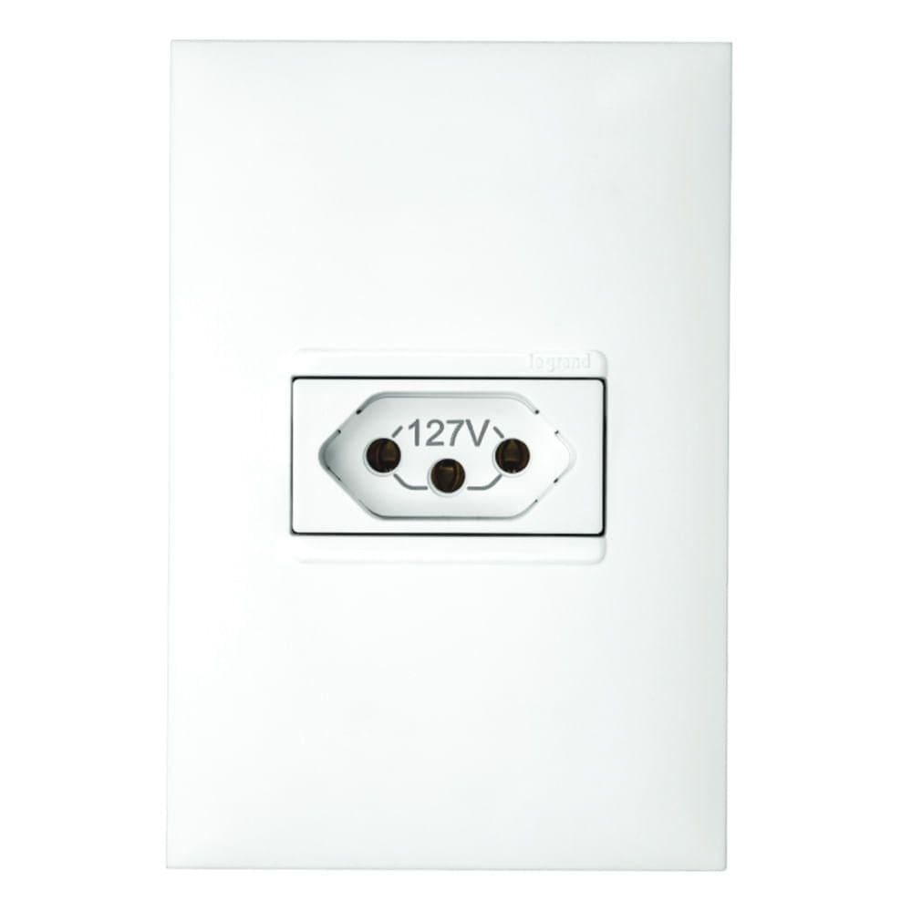 1 Tomada 2p+t 20 Ampères 4x2 Branco - 615081bc - Pial Plus 1 Tomada 2p+t 20 Amperès 4x2 Branco - 615081bc - Pial Plus