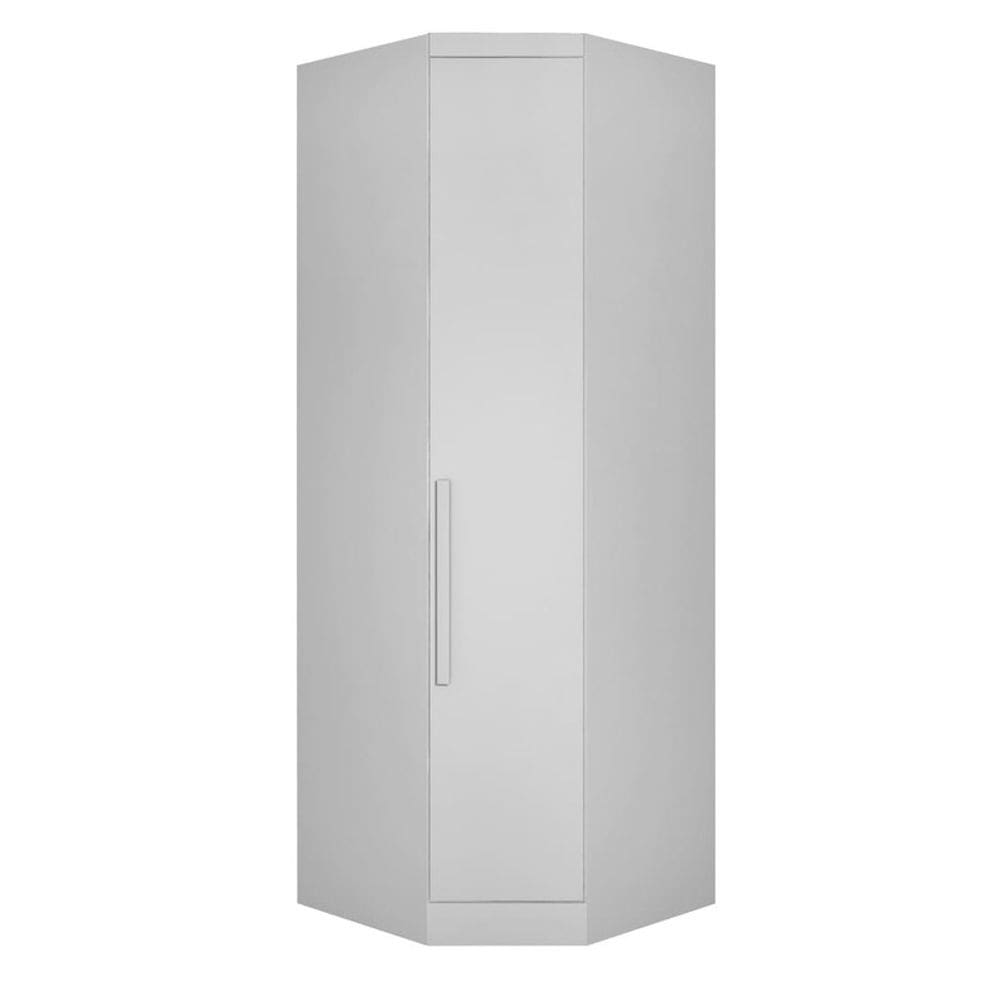 Modulado Canto Oblíquio 1 Porta - Linea-Branco - Móveis Novo Horizonte