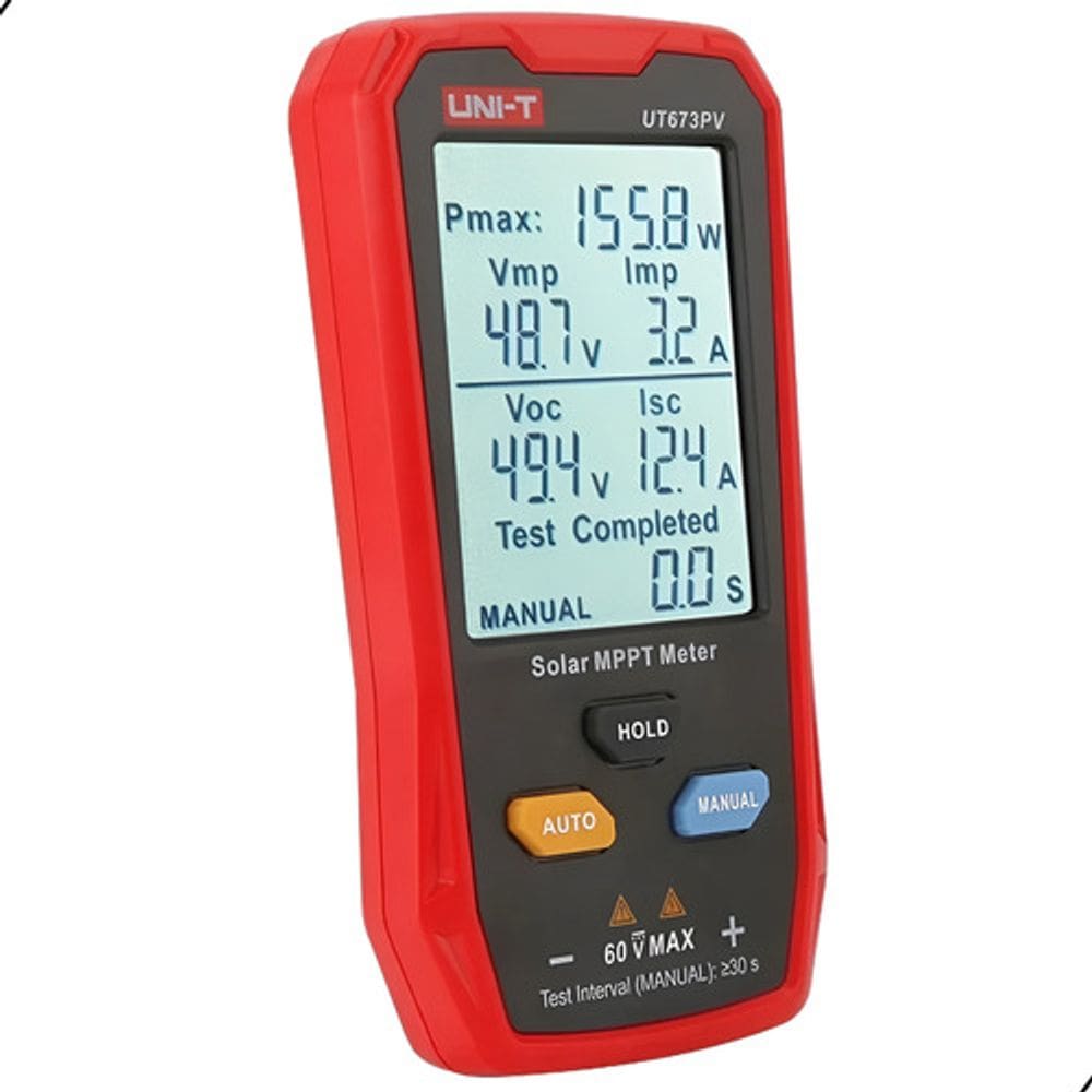 Testador Placa Solar Portátil Ut673Pv Medidor 800W Até 60V