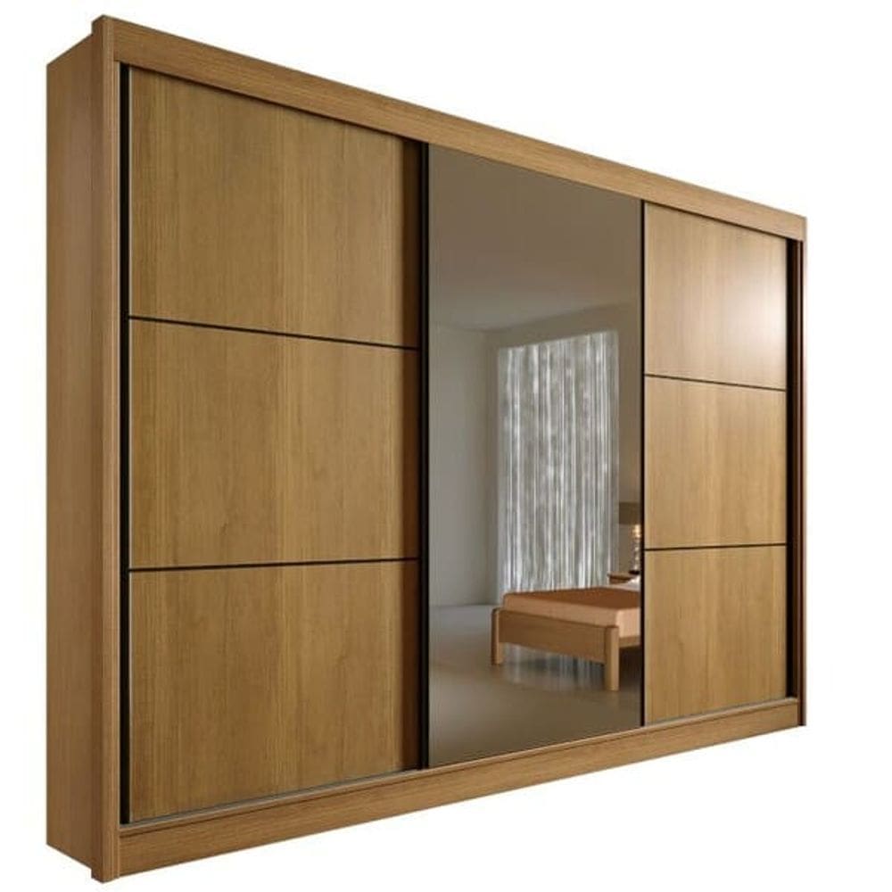 Guarda Roupa Casal Esp 3 Portas 6 Gav Los Angeles-Cin D`Doro