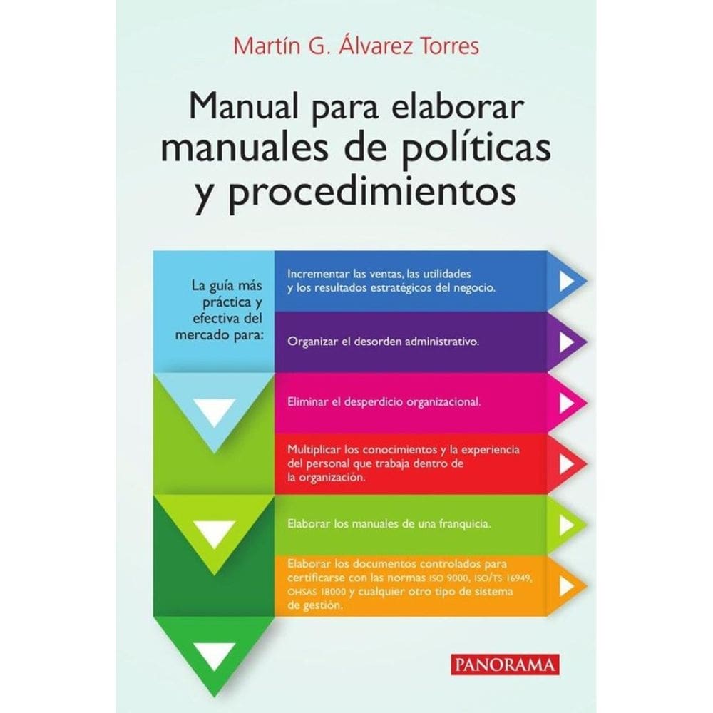Manual para elaborar manuales de política y procedimientos - Espanhol