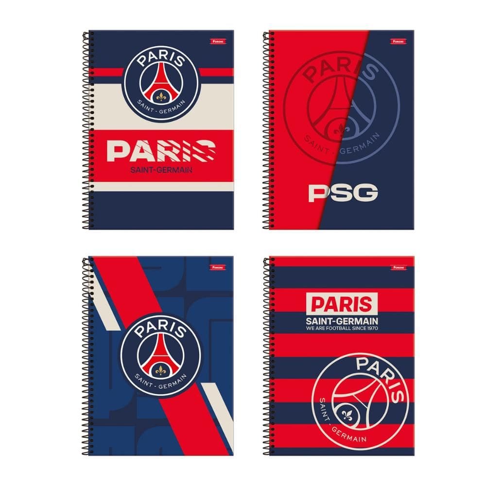 Caderno espiral universitário 1x1 80fls PSG Foroni