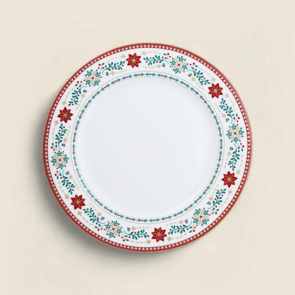 Prato Raso Folk Joy Porcelana 26.5cm - A\CASA