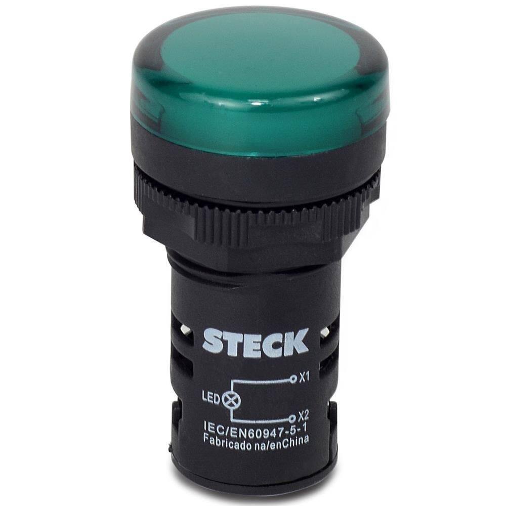 Sinalizador Led 380v Verde - Slds3802 - Steck Sinalizador Led 380v Verde S-ds380-2 Steck