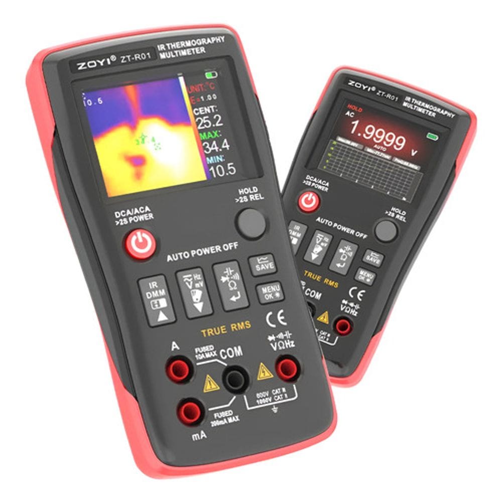 Câmera Térmica Termovisor Infraver 2 Em 1 Zoyi R01 10A Trms