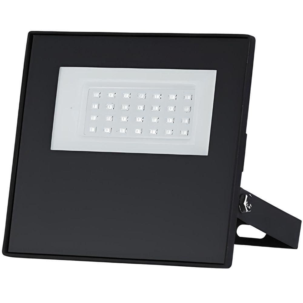 Refletor Tr Led Com 30 Watts Slim 6500k Preto - 15030067-02 - Taschibra