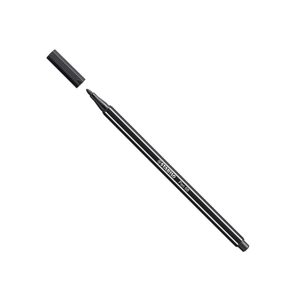 Caneta hidr Ponta Sintética 68/46 Preta Stabilo