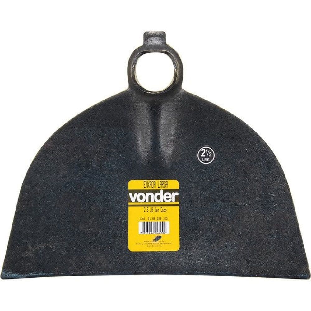 Enxada Larga sem Cabo de 2,5 Libras - 3156225100 - VONDER