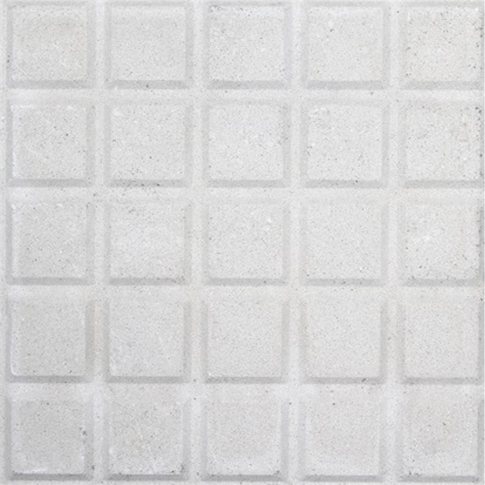 Piso 25 Dados Branco 20x20cm Amarrado Com 20 Peças 0,80m² - Artesanal Piso 20x20 25dados Branco Am20pcs 0,80m2 Artesanal