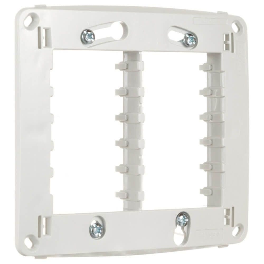 Suporte 4x4 Para 6 Módulos Branco Miluz - S3b76140 - Schneider Suporte 4x4 Para 6 Modulos Br Schneider