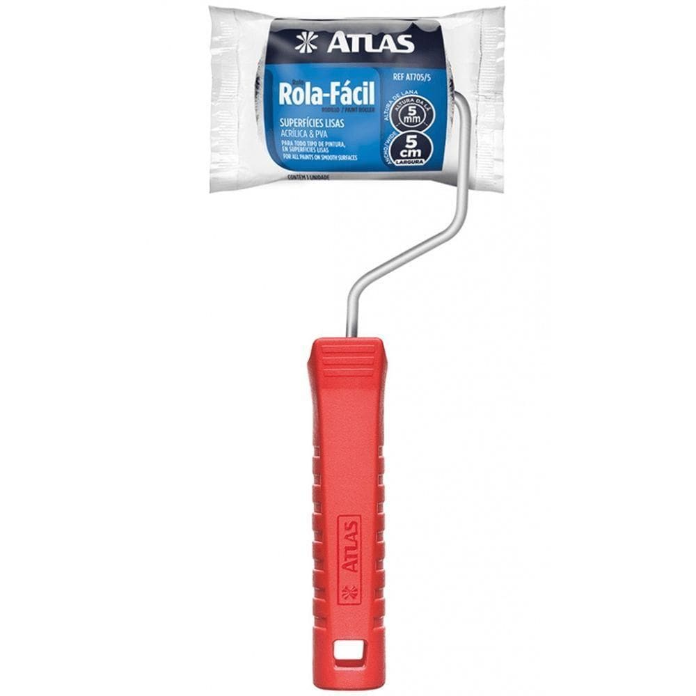 Rolo Rola Facil 5cm Alta Manta 5mm Epoxi - At705-5 - Pinceis Atlas Rolo Rola Facil 5cm Alt.manta 5mm Epoxi At705-5