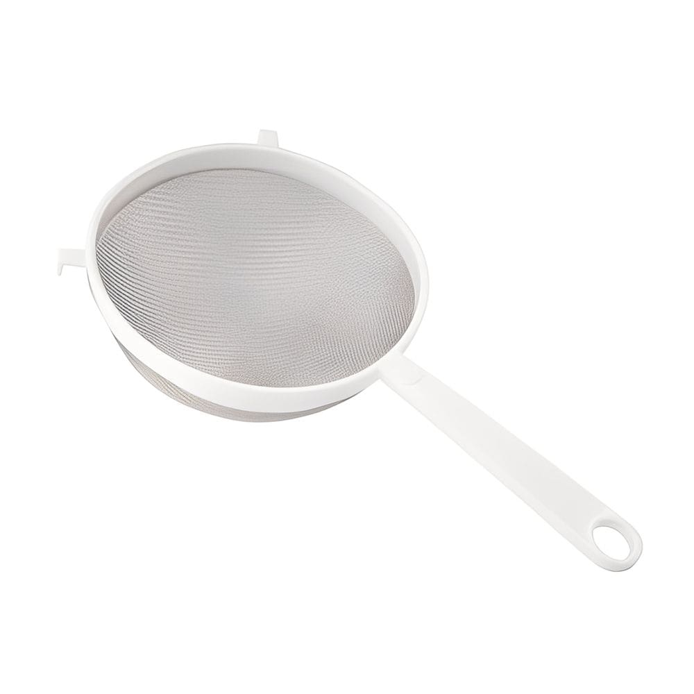 Peneira de Metal com Cabo Longo Coador Resistente para Cozinha 31,5cm