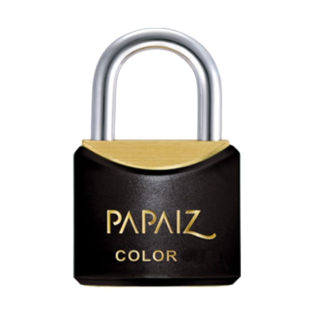 Cadeado Latão Termo Plástico Cromado 30 Preto - 0102300 - PAPAIZ
