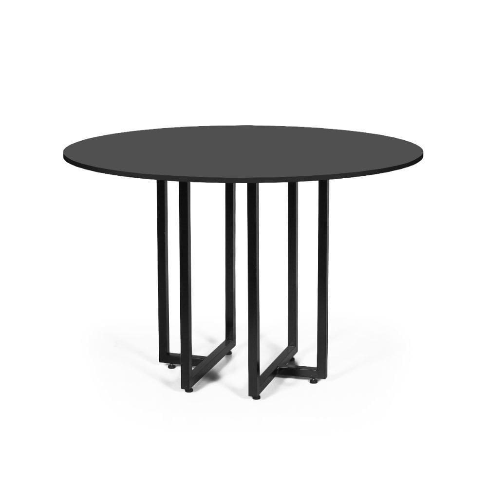 Mesa de Jantar 4 Lugares 90cm Redonda Industrial Dommus - Straub Web