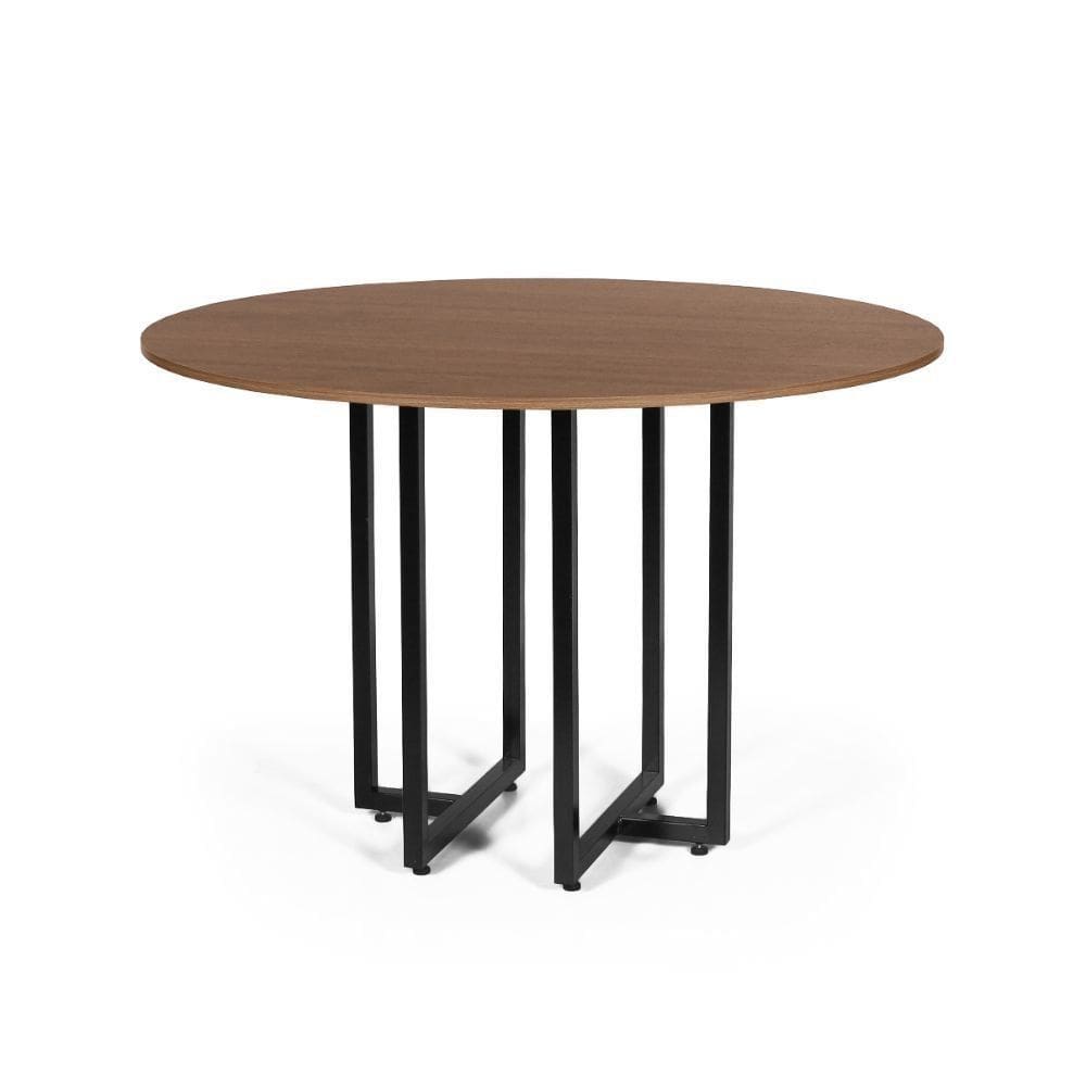 Mesa de Jantar 4 Lugares 90cm Redonda Industrial Dommus - Straub Web