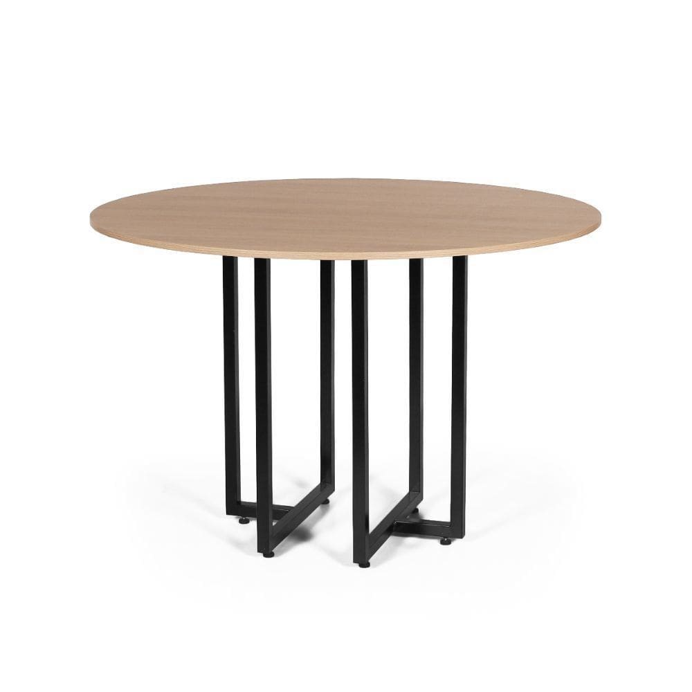 Mesa de Jantar 4 Lugares 90cm Redonda Industrial Dommus - Straub Web