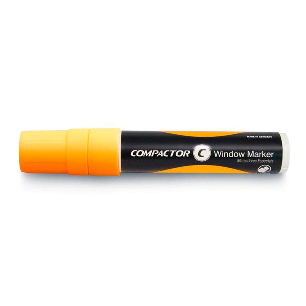 Marcador para janelas, vidros e vitrines laranja Compactor