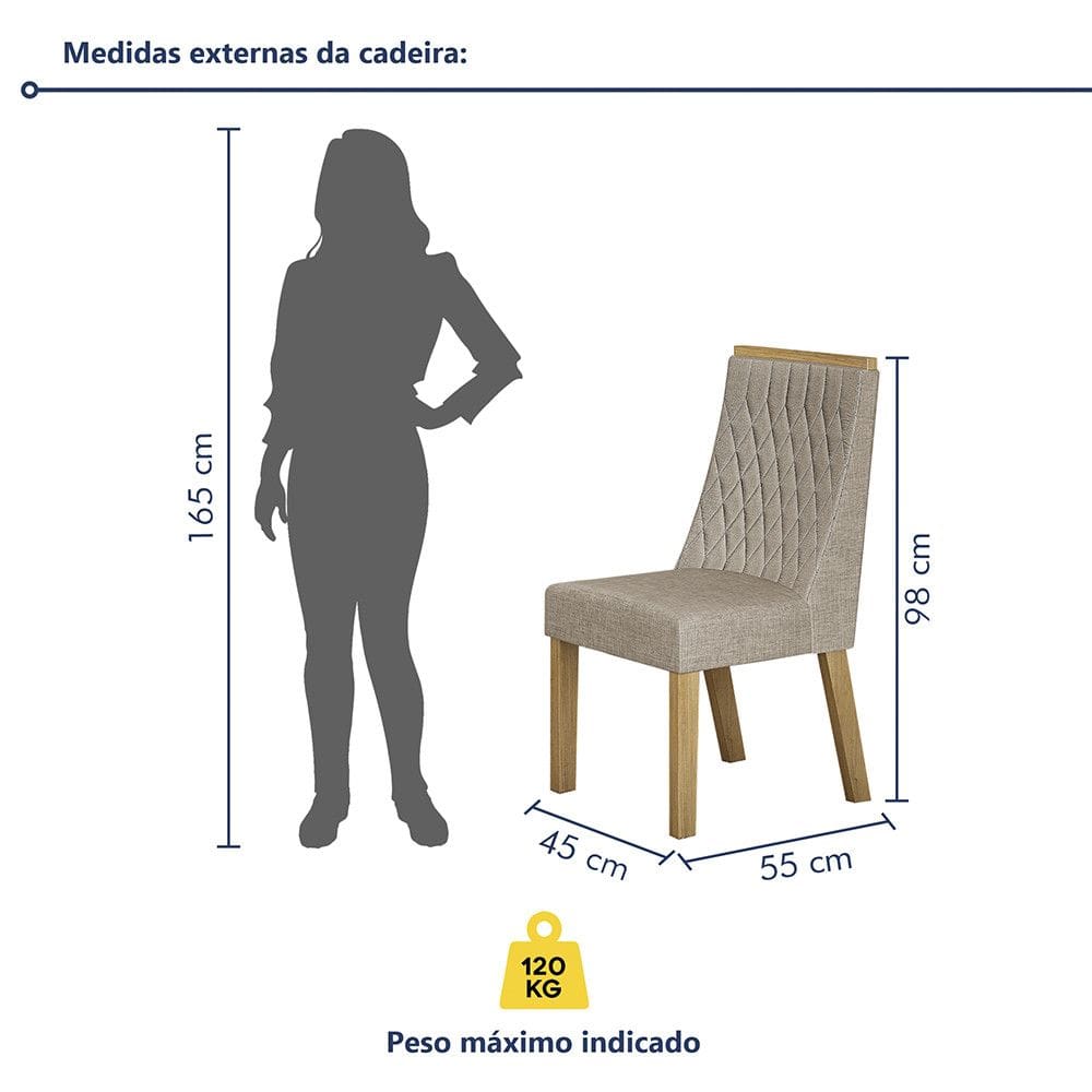Conjunto 2 Cadeiras Luna Valdemoveis