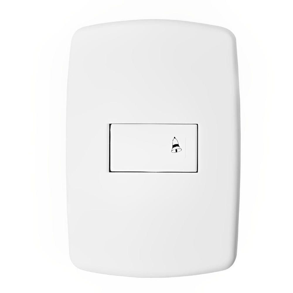 Interruptor Pulsante Para Campainha Com Placa 4x2 - Dc-8100-3 - Dicompel
