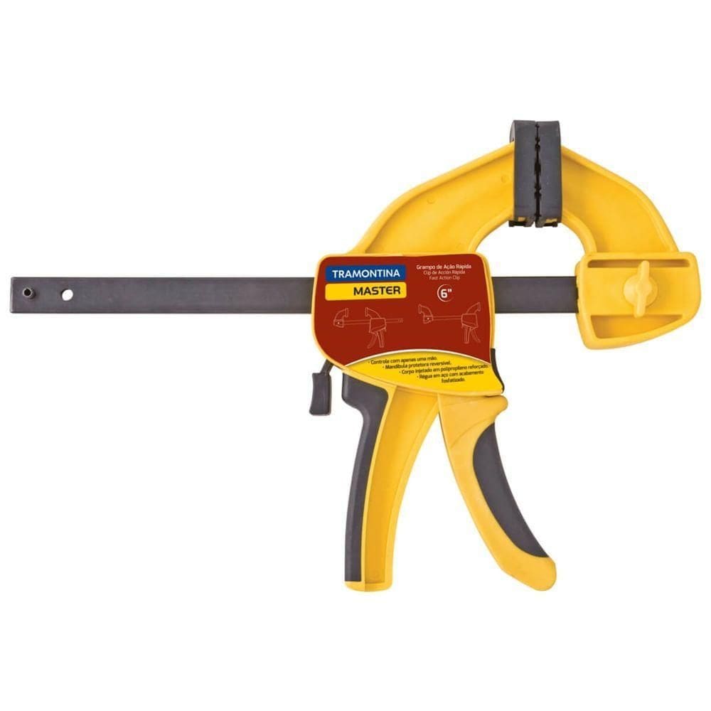 Grampo De Ação Rápida 6”” - 43194006 - Tramontina Grampo De Ação Rápida 6” - 43194006 - Tramontina