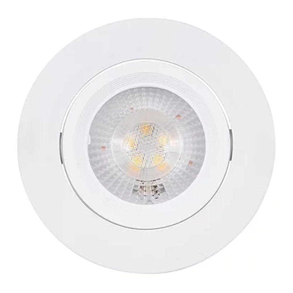 Spot Led Redondo Direcionável Bivolt 5 Watts E 3000k - 9968 - Gaya
