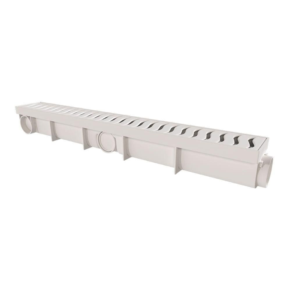 Ralo Modular 6x50cm Com Grelha Abs Branco - 1906 - Estrela