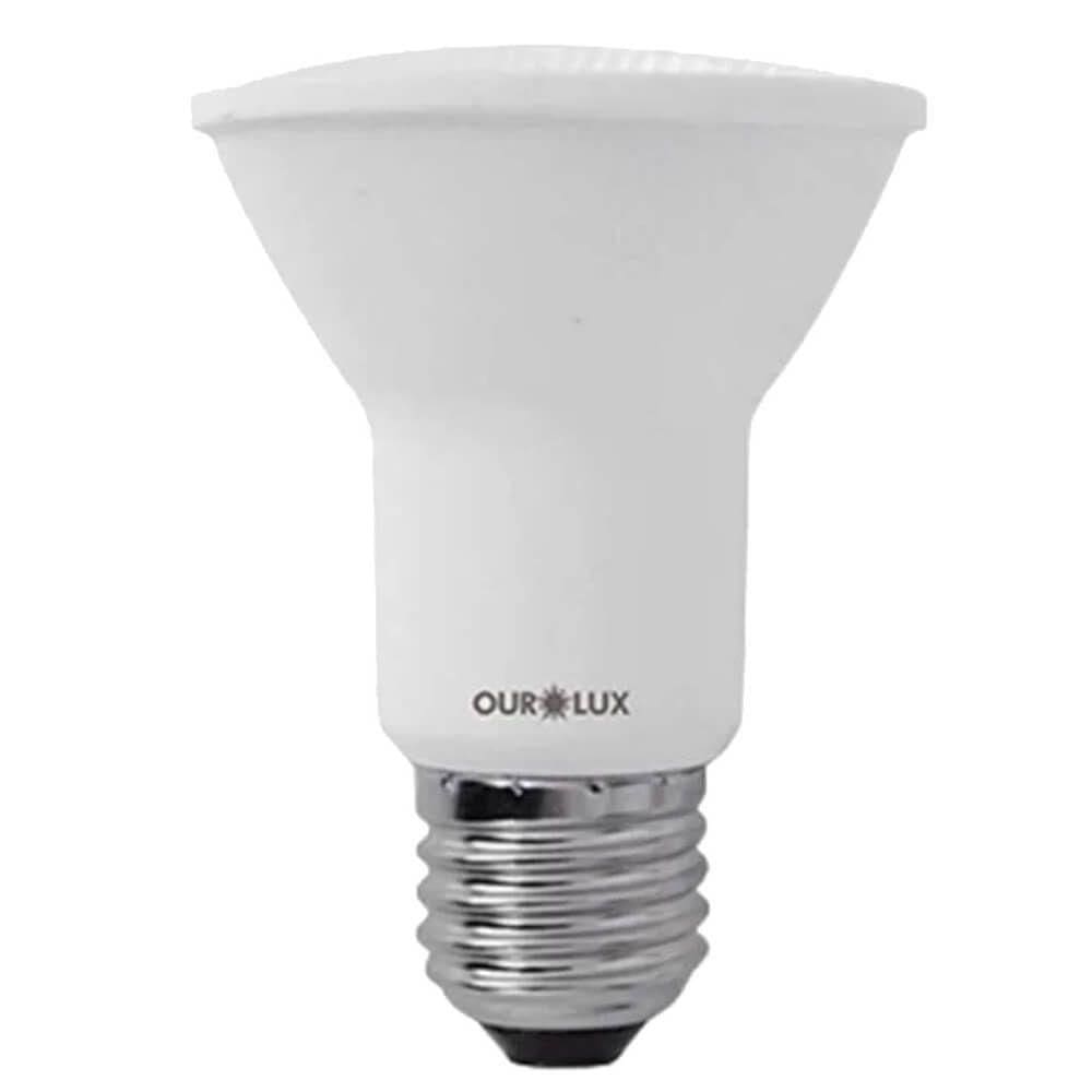 Lâmpada Superled Par20 Ip65a De 6 Watts E 3000k - 20098 - Ourolux Lâmpada Superled Par 20 6w Bivolt - 20098 - Ourolux