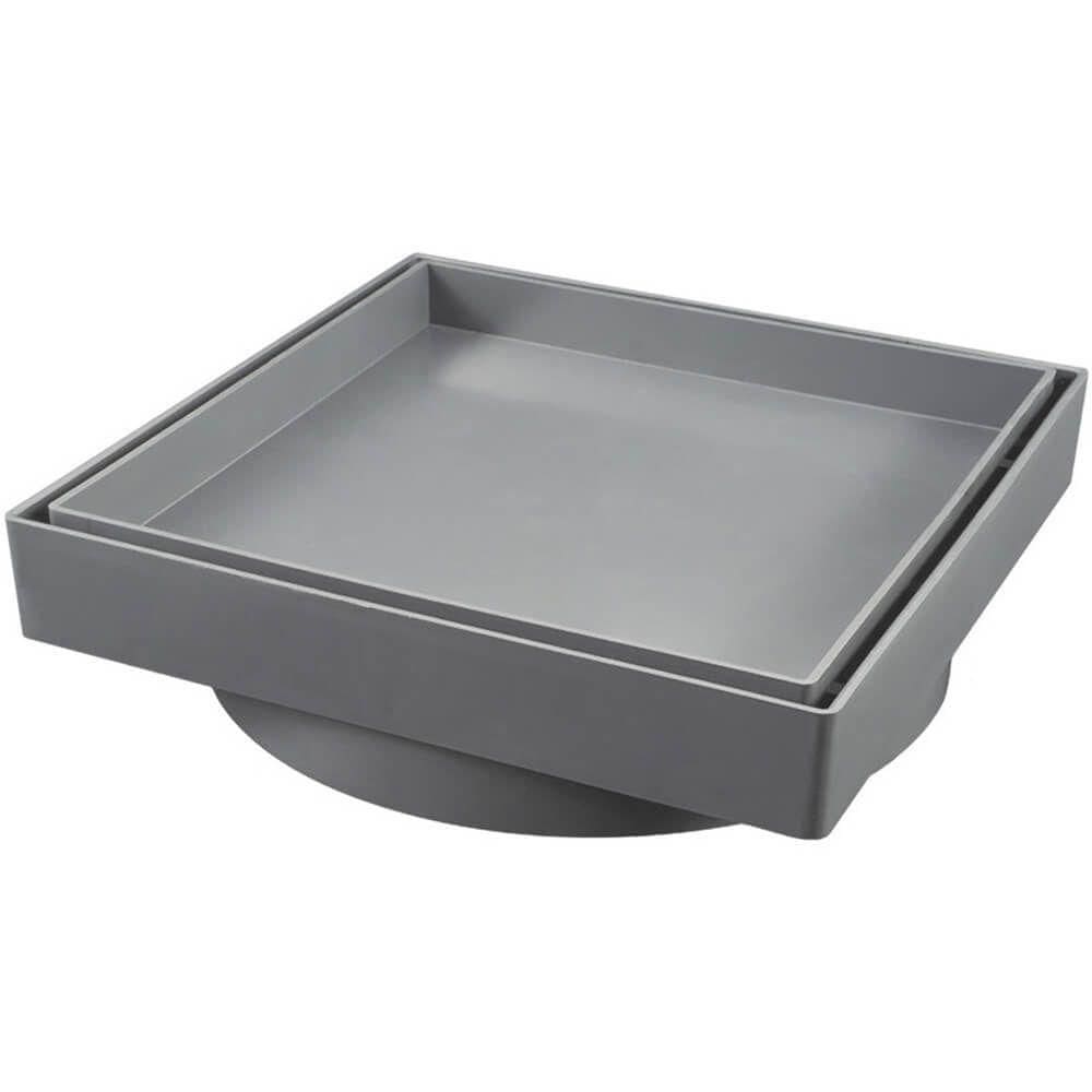 Ralo Invisível 15x15cm Cinza - 1617 - Estrela