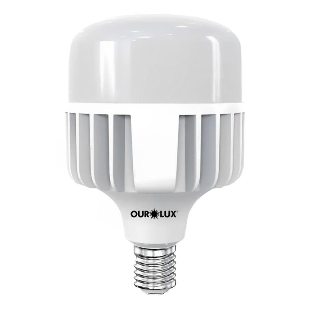 Lâmpada Super Led Alta Potência T Bivolt 100w 6500k - E27 - Ourolux Lampada Superled Alta Pot T 100w Biv 6500k E27
