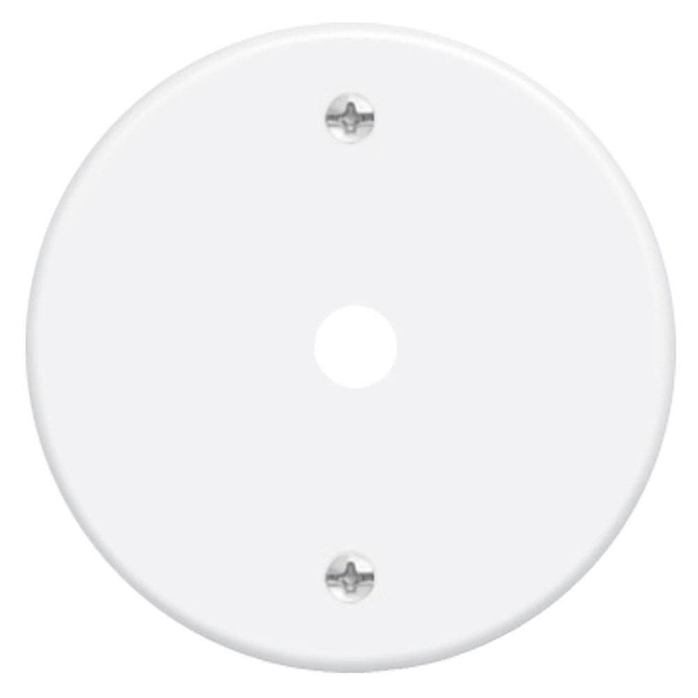 Placa Espelho 3”” F6 Redonda Com Furo 10mm Blanc - 0451 - Fame Placa Espelho Redonda C-furo 10mm Blanc* 451 Fame