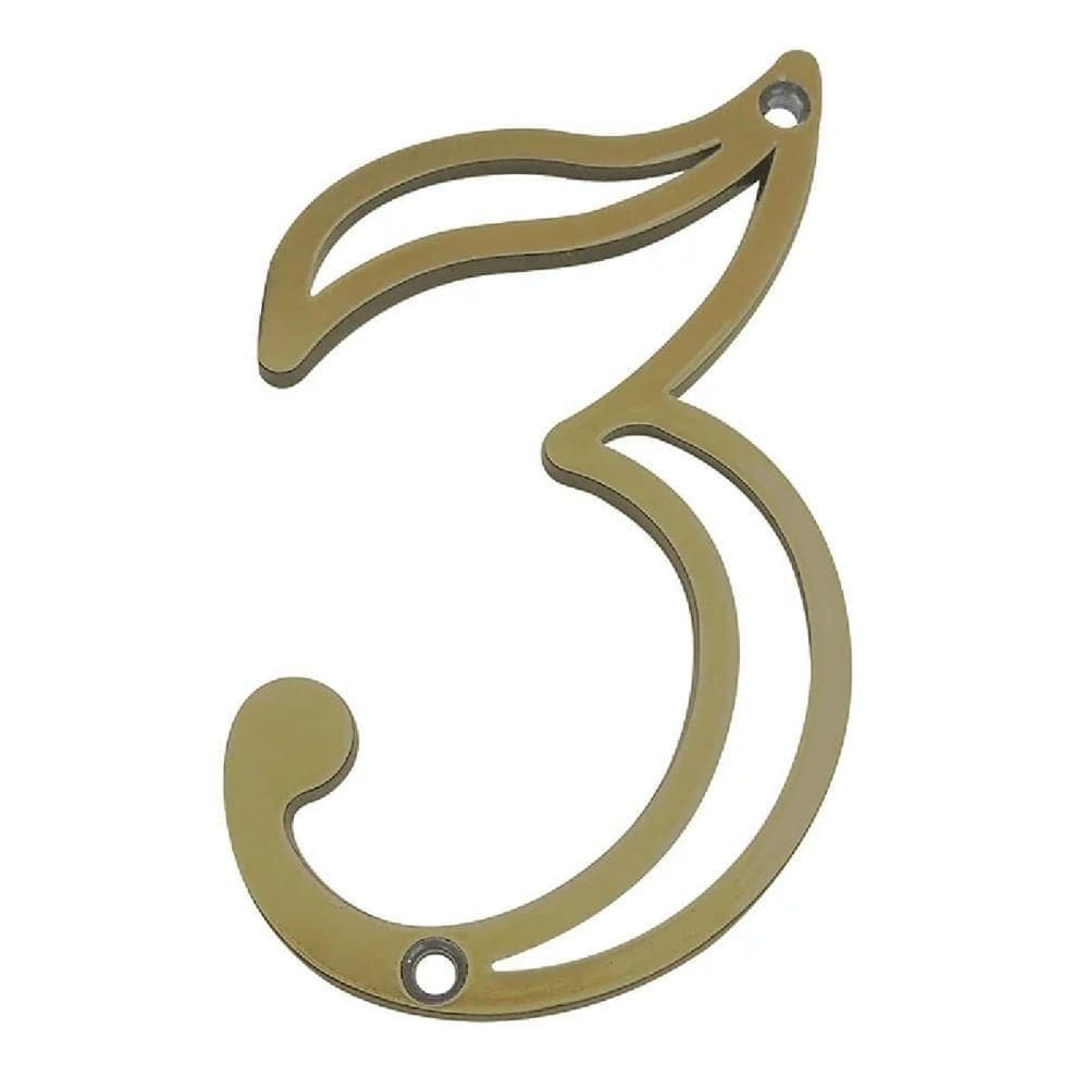 Número Em Zamak Oxidado 3 - 95615 - Silvana