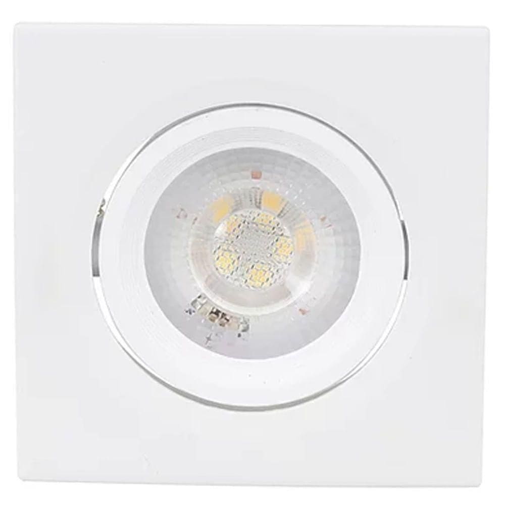 Spot Led Quadrado Direcionável Bivolt 5 Watts E 6000k - 9982 - Gaya